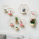 Wall Shelf Floating Shelves Wall Mounted Hexagon Storage Holder Storage Rack for Bedroom Living Room Office Organizer Decor
