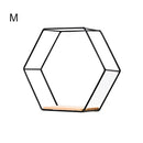 Wall Shelf Floating Shelves Wall Mounted Hexagon Storage Holder Storage Rack for Bedroom Living Room Office Organizer Decor