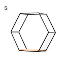 Wall Shelf Floating Shelves Wall Mounted Hexagon Storage Holder Storage Rack for Bedroom Living Room Office Organizer Decor