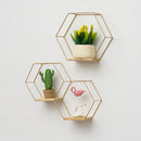 Wall Shelf Floating Shelves Wall Mounted Hexagon Storage Holder Storage Rack for Bedroom Living Room Office Organizer Decor