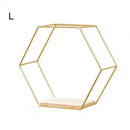 Wall Shelf Floating Shelves Wall Mounted Hexagon Storage Holder Storage Rack for Bedroom Living Room Office Organizer Decor