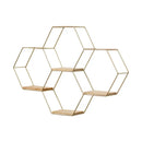 Wall Shelf Floating Shelves Wall Mounted Hexagon Storage Holder Storage Rack for Bedroom Living Room Office Organizer Decor