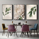 Modern Wall Art for Room - Minimalist Botanical Wall Art Floral Print Poster Green Wall Art Neutral Style Room Home Dorm Decor