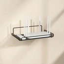 Stainless Steel Wall-Mounted Router Shelf No Drill WiFi Storage Organizer Home Bathroom Kitchen Shelf