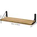 Modern Wall Mounted Floating Shelves Sturdy Versatile Wall Shelf Save Space Storage Rack for Bathroom Kitchen