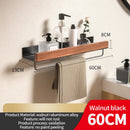 Wood Aluminum Material Bathroom Shelf Organizer Corner Shelf Shampoo Storage Shelf Shower Wall Rack Bathroom Organizer Accessory