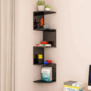 Modern Wall Mounted Storage Rack Space Saving Durable Multi-layer Shelf Compact Design Triangular Corner Shelf Bedroom