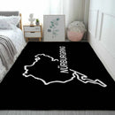 N-Nurburgring Floor Mat Living Room Rug For Bedroom Welcome Mat Outdoor Rug
