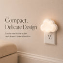 Cloud Shaped LED Nightlight with Light Sensor Plug in Automatic on Off Lamp for Children Room Hallway Stairway