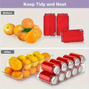 Household Refrigerator Storage Box, Kitchen Refrigerator Large Capacity Stacked Storage Rack, Organizing Water, Snacks, and Cans