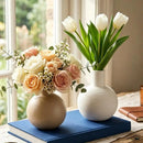 Decorative Ceramic Vases for Centerpieces,Unique Flower Vases Rustics Farmhouse Vases for Home/Kitchen/Office Decors 87HA