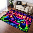 Room Large Gaming Rug 3D Game Carpet Controller Design  Crawling Play Anti-Slip Floor  Home Bedroom Decor Rugs