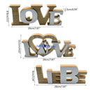 367A Wedding Table Centerpieces LOVE Words Memory Ornament Home Decorations Crafts Ornament Happy Home Sign