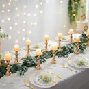 2 Pcs Pillar Candle Holders, Wedding Centerpieces Metal Candle Holder Candles Stand Decoration Ideal for Weddings Special Events
