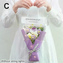 1Pcs Rose Sunflower Artificial Flowers Bouquet For Woman Girlfriend Gifts Valentine's Day Decoration Mother's Day Gifts Ornament