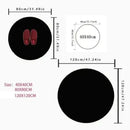 Red Rose Round Rug Red Rose Round Rug Non-Slip Carpet Rug Turf Line Round Carpet Soft Non-Slip Floor Mat for Living Room Bedroom