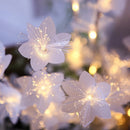 LED fiber optic flower string lights, flashing lights, wedding decoration, colorful light string
