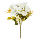 Artificial Flowers Silk Rose Christmas Home Vase Decor Bonsai Wedding Bridal Bouquets Courtyard Festival Party Diy Gift Hot Sale