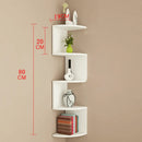Modern Wall Mounted Storage Rack Space Saving Durable Multi-layer Shelf Compact Design Triangular Corner Shelf Bedroom