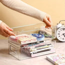 1-3PC Refrigerator Organizers Bins With Handle Plastic Pantry  Refrigerator Crisper Pantry Kitchen Food Freezer Tool Storage Box