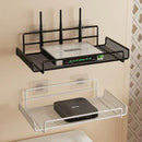 Stainless Steel Wall-Mounted Router Shelf No Drill WiFi Storage Organizer Home Bathroom Kitchen Shelf