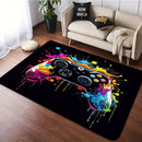 Room Large Gaming Rug 3D Game Carpet Controller Design  Crawling Play Anti-Slip Floor  Home Bedroom Decor Rugs