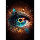 Classic Abstract Wall Art , Eye Features Mural, HD Canvas Print Poster for Home Living Room Bedroom Office Decoration Cuadros