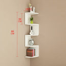 Modern Wall Mounted Storage Rack Space Saving Durable Multi-layer Shelf Compact Design Triangular Corner Shelf Bedroom
