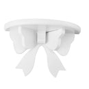 Bookshelf Wood Wooden Floating Shelves White 20x10x13cm Wall Mounted Shelf Bow Butterfly Semicircle Wall Shelf Bracket Kitchen