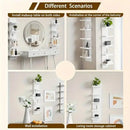 5 Layer Wall Shelf, Vertical Column Storage, Floating Decorative Rack, High Tower Design, Bedroom Living Room Practical Holder