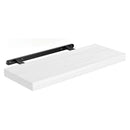 Floating Shelves Wall-Mounted Wood Shelf Decor for Bathroom Storage Rack Thick Wall Kitchen Bookshelf Organizer Black