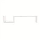 S-Shaped Floating Wall Shelf Black/White Modern Minimalist Floating Bookcase Wall-Mounted Storage Shelf Room Office Home Decor