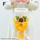 1Pcs Rose Sunflower Artificial Flowers Bouquet For Woman Girlfriend Gifts Valentine's Day Decoration Mother's Day Gifts Ornament