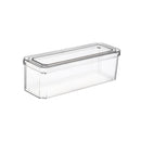 New Refrigerator Organizer Bin Stackable Fridge Food Storage Box With Handle Clear Plastic Pantry Food Freezer Organizer Tool