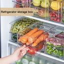 1-3PC Refrigerator Organizers Bins With Handle Plastic Pantry  Refrigerator Crisper Pantry Kitchen Food Freezer Tool Storage Box