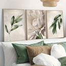 Modern Wall Art for Room - Minimalist Botanical Wall Art Floral Print Poster Green Wall Art Neutral Style Room Home Dorm Decor