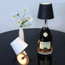 LED Table Lamp Wireless Wine Bottle Lamp USB Rechargeable Table Light Touch Control Dimming for Bar Club Cafe Atmosphere Decor
