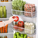 Thicken Refrigerator Storage Box Stackable Space-saving Food Storage Box Multifunctional Large Capacity Fridge Storage Bin