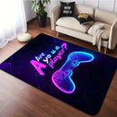 Room Large Gaming Rug 3D Game Carpet Controller Design  Crawling Play Anti-Slip Floor  Home Bedroom Decor Rugs