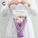 1Pcs Rose Sunflower Artificial Flowers Bouquet For Woman Girlfriend Gifts Valentine's Day Decoration Mother's Day Gifts Ornament