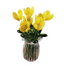 Glass Flower Bouquet with Vase Hand-Blown Mini Flower Decoration Home Living Room Handmade Simulation Floral Ornament Stem 90%