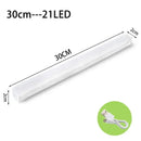 30cm Household LED Night Light, Human Body Sensing, Aisle Cabinet, Long Entrance Light, No Wiring, Charging Induction Light