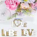 367A Wedding Table Centerpieces LOVE Words Memory Ornament Home Decorations Crafts Ornament Happy Home Sign