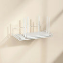 Stainless Steel Wall-Mounted Router Shelf No Drill WiFi Storage Organizer Home Bathroom Kitchen Shelf
