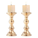 2 Pcs Pillar Candle Holders, Wedding Centerpieces Metal Candle Holder Candles Stand Decoration Ideal for Weddings Special Events
