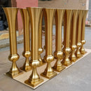 100cm)4pcs to 15pcs)Gold metal Table Centerpieces  Flower Rack Stage Party Hall Floral Stand Flower Holder Stand Wedding