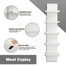 5 Layer Wall Shelf, Vertical Column Storage, Floating Decorative Rack, High Tower Design, Bedroom Living Room Practical Holder