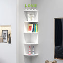 Modern Wall Mounted Storage Rack Space Saving Durable Multi-layer Shelf Compact Design Triangular Corner Shelf Bedroom