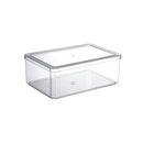 New Refrigerator Organizer Bin Stackable Fridge Food Storage Box With Handle Clear Plastic Pantry Food Freezer Organizer Tool