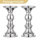2 Pcs Pillar Candle Holders, Wedding Centerpieces Metal Candle Holder Candles Stand Decoration Ideal for Weddings Special Events